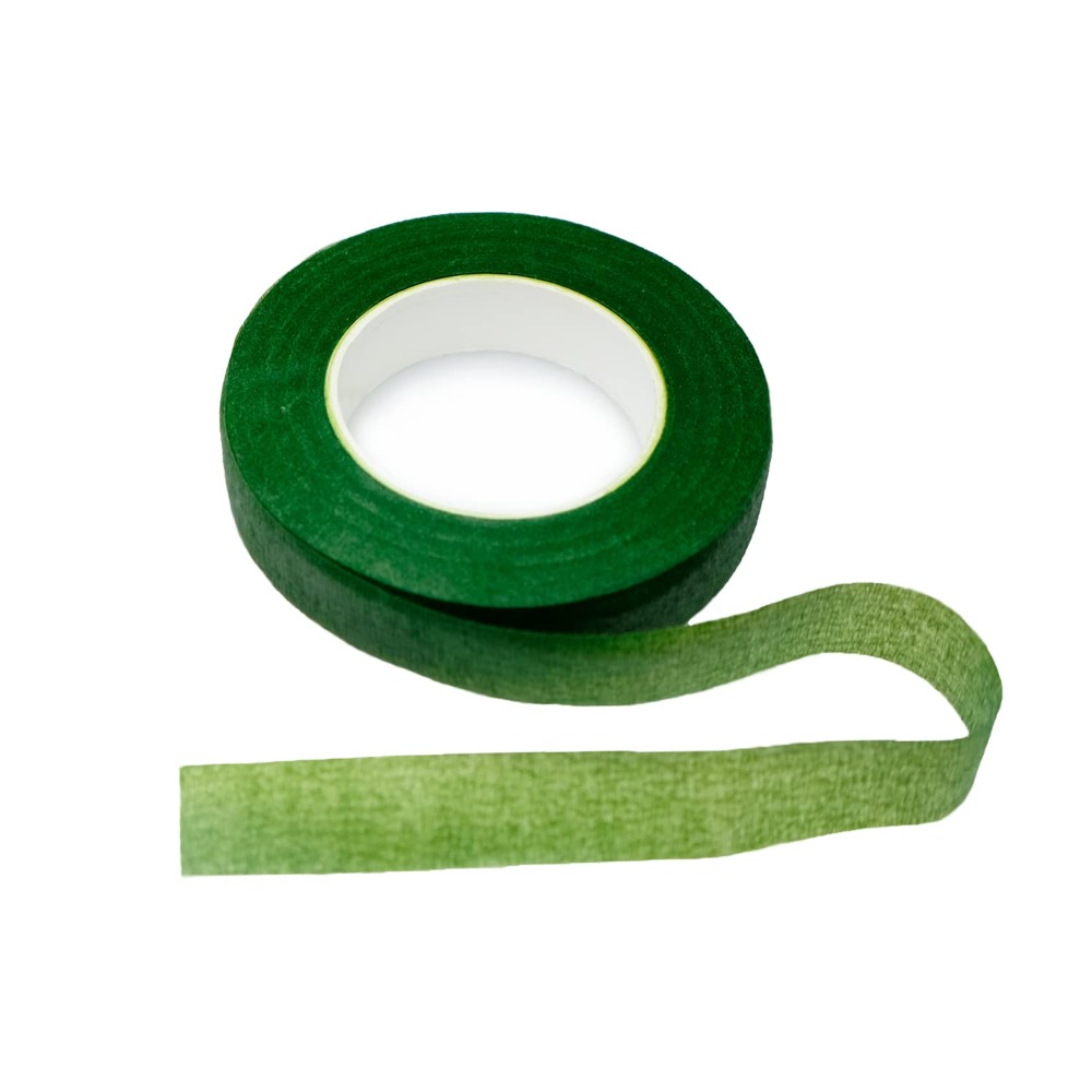 Florist Supply Paper - Dunkelgrünes Blumenband 1,27 cm Breit für