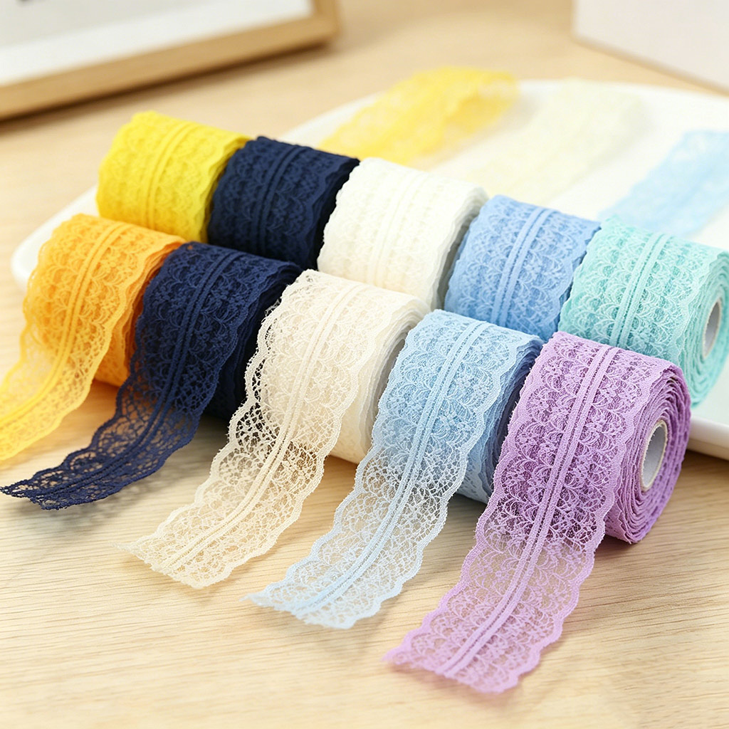 Ribbon Organza Roll - (5 Yards/Rolle) 45mm Weißes Spitzenband Dekoration