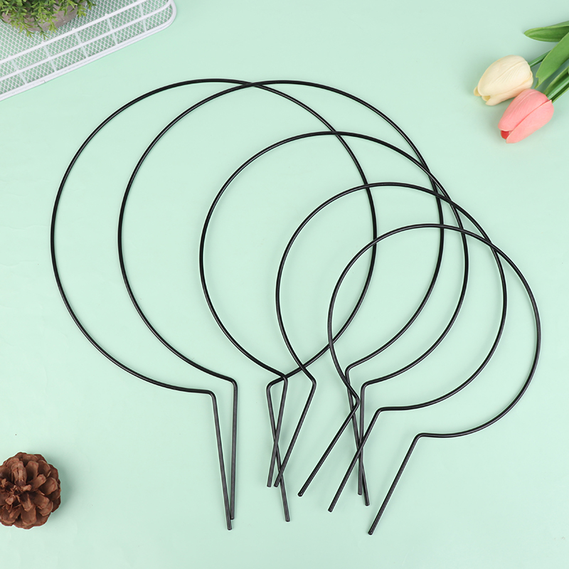 Florist Supp - 2Pcs Eisen Herz-Förmigen Garten Anlage Unterstützung
