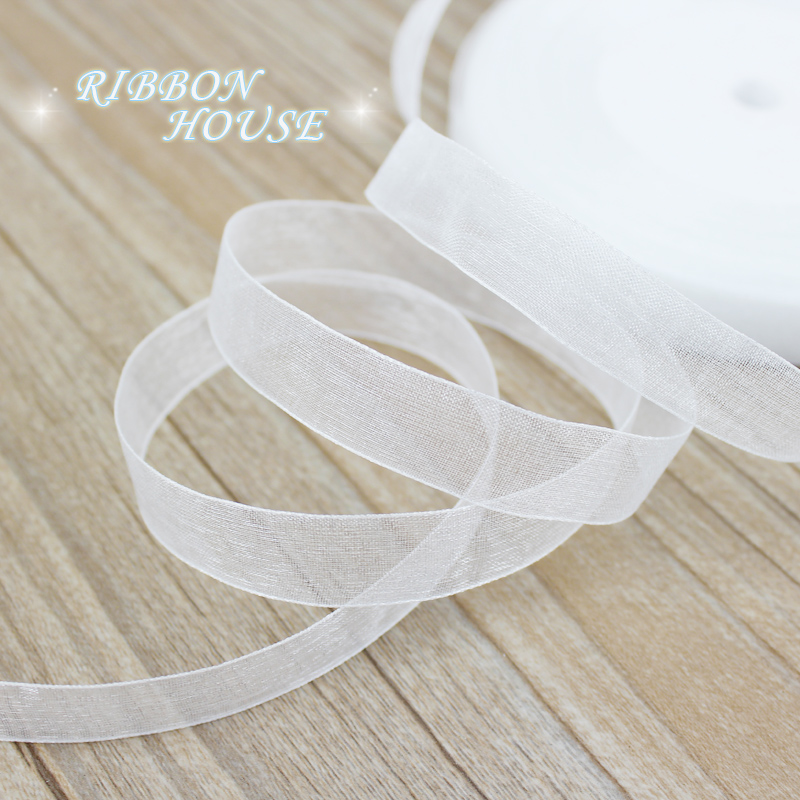 Ribbon Organza Roll - (50 Yards/Rolle) 12/15/20/25/40/50 mm Organzabänder Großhandel