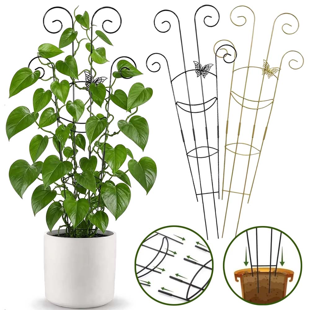 Florist Supp - Kletterpflanzen-Gitter aus ABS-Kunststoff, Blumen-Rankhilfe, Pflanzenstütze, Gartenpfahl,