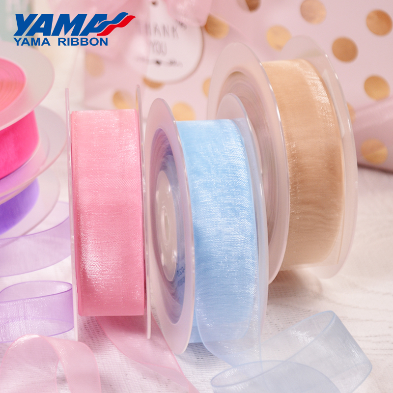 Ribbon Organza Roll - YAMA Sheer Organza Silk Band 200yards/roll