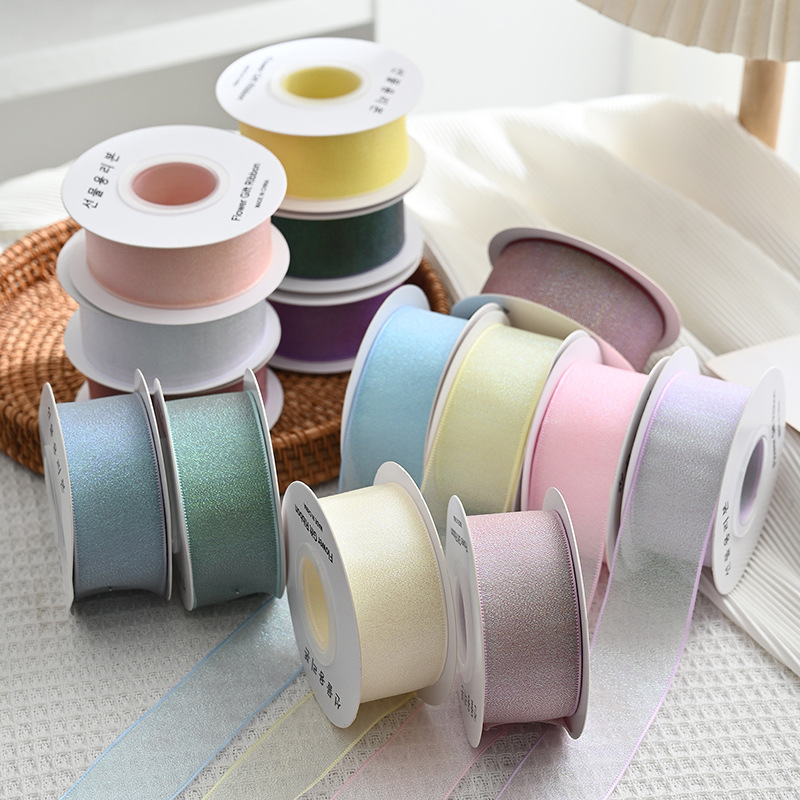 Ribbon Organza Roll - 10 Yards Rolle 4 cm buntes