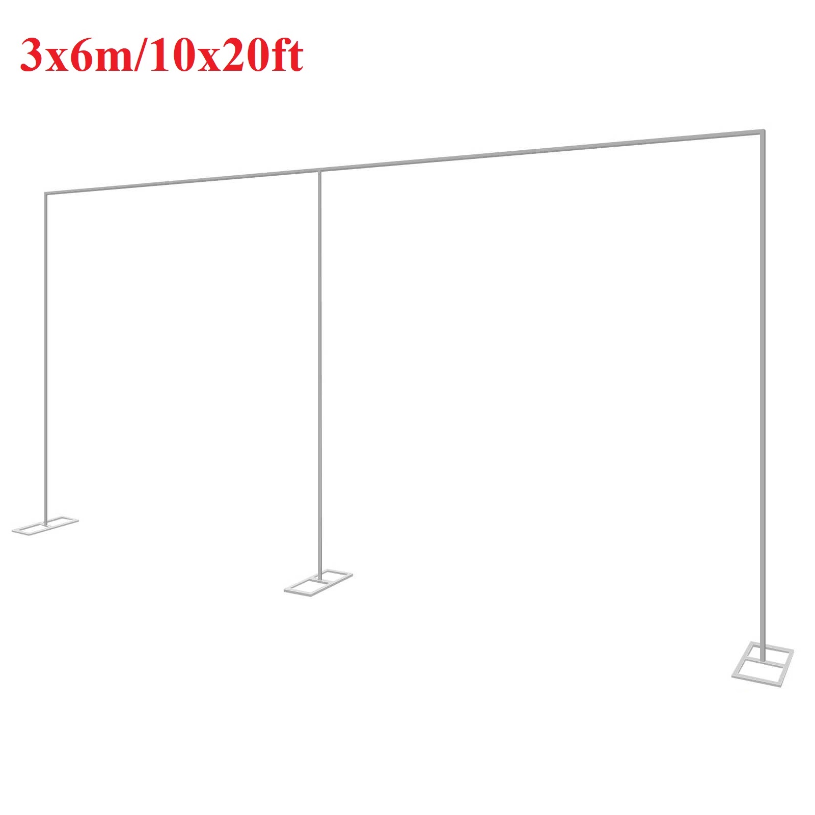Florist Supp - 3x6m/10x20ft Metall Hochzeit Bogen Ständer Heavy