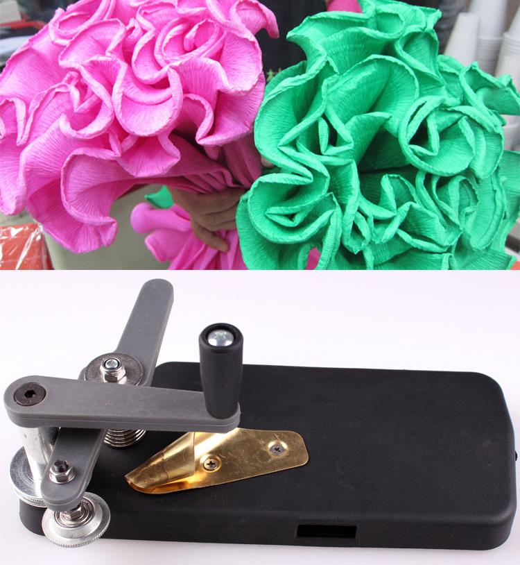 Florist Supply Paper - Blumen-Papiermaschine mit dünnen Zähnen, Wellen-Curling, Spitzenwerkzeug