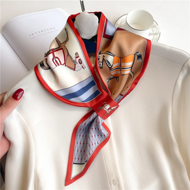 Luxus Marke Dünne Halstuch Sch – Ribbon Wired Satin Bewertung und Preis