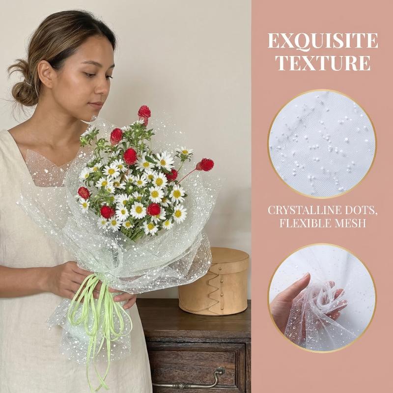 Schneeflocken-Garn Wickelnetz  – Florist Supply Paper Bewertung und Preis