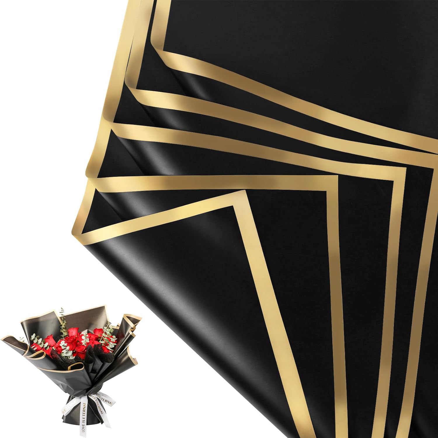 20 Blatt Goldrandige Wasserfes – Florist Supply Paper Bewertung und Preis