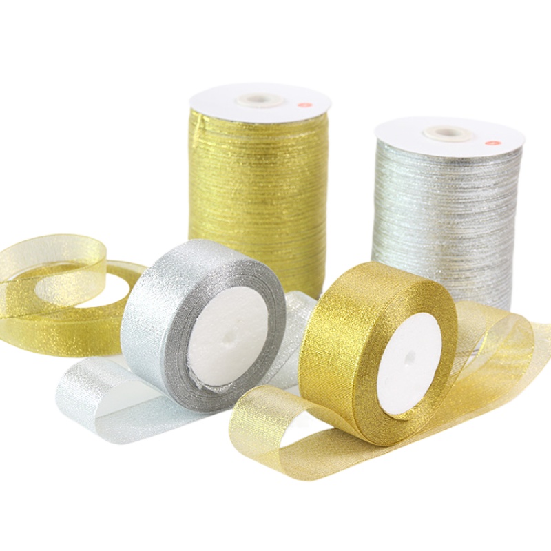 Gold-/Silber-Organza-Zwiebelba – Ribbon Organza Roll Bewertung und Preis