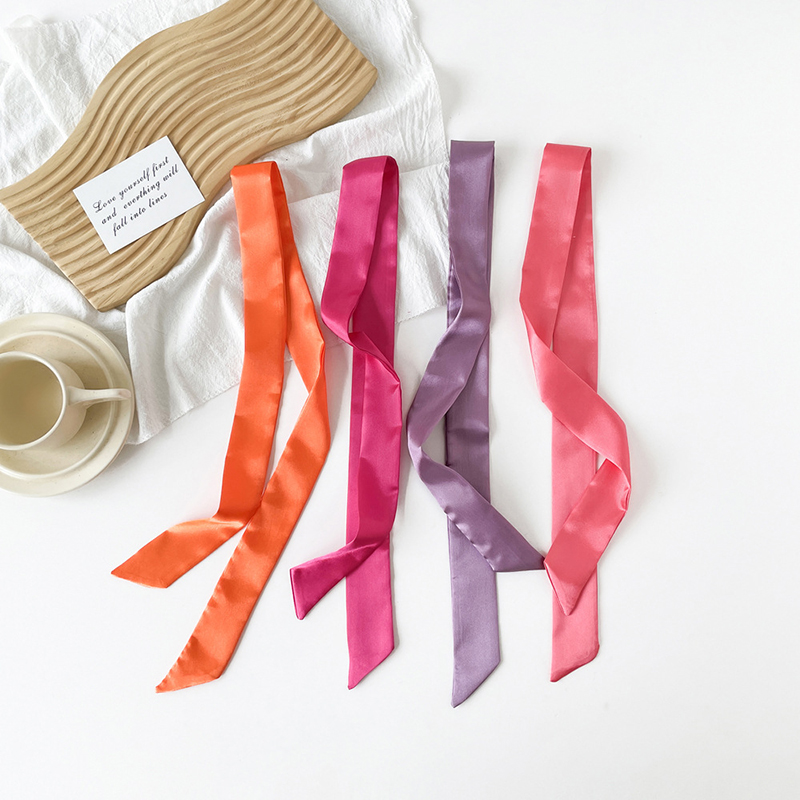4 x 100 cm schmaler Schal aus  – Ribbon Wired Satin Bewertung und Preis