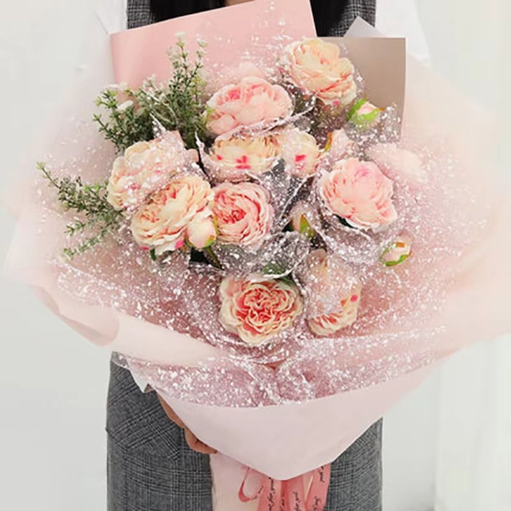 Schneeflocken-Geschenkpapier m – Florist Supply Paper Bewertung und Preis